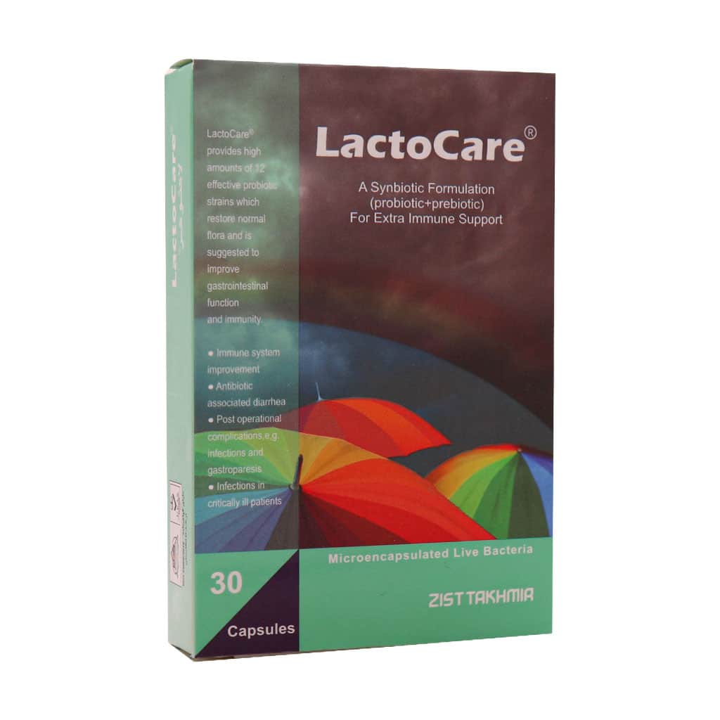 Zist-Takhmir-Lactocare-30-Capsule کپسول لاکتوکر زیست تخمیر