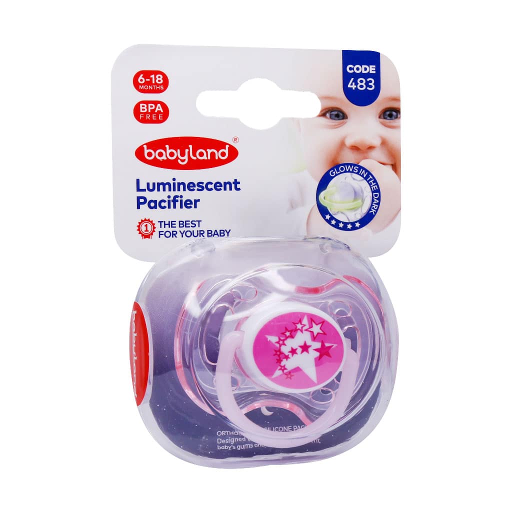 پستانک ارتودنسی شب تاب بیبی لند کد 4 پستانک ارتودنسی شب تاب بیبی لند کد 483