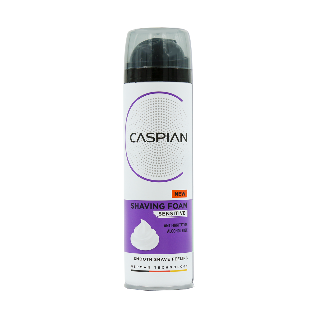 Caspian Sensitive Shaving Foam 200 ml قیمت فوم اصلاح کاسپین مدل سنسیتیو