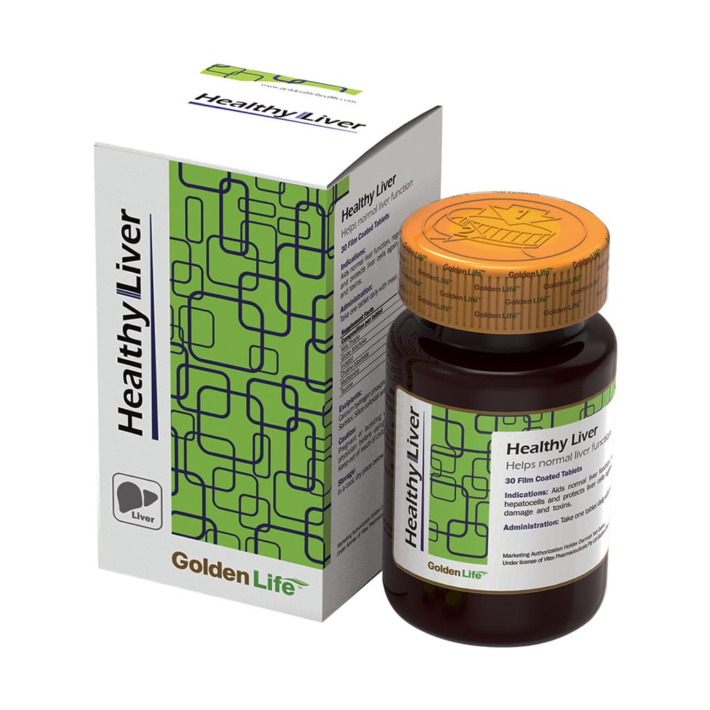 Golden-Life-Healthy-Liver-30-F.C-Tablets قرص روکشدار هلسی لیور گلدن لایف 30 عدد