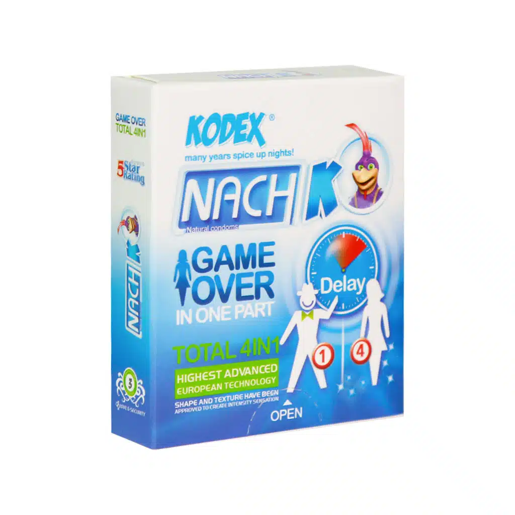 Nach-Kodex-Total-4-In-1-Model-Game-Over-Condoms-4-Pcs.jpg.webp کاندوم 4 کاره سرد کدکس مدل گیم اور 3 عدد