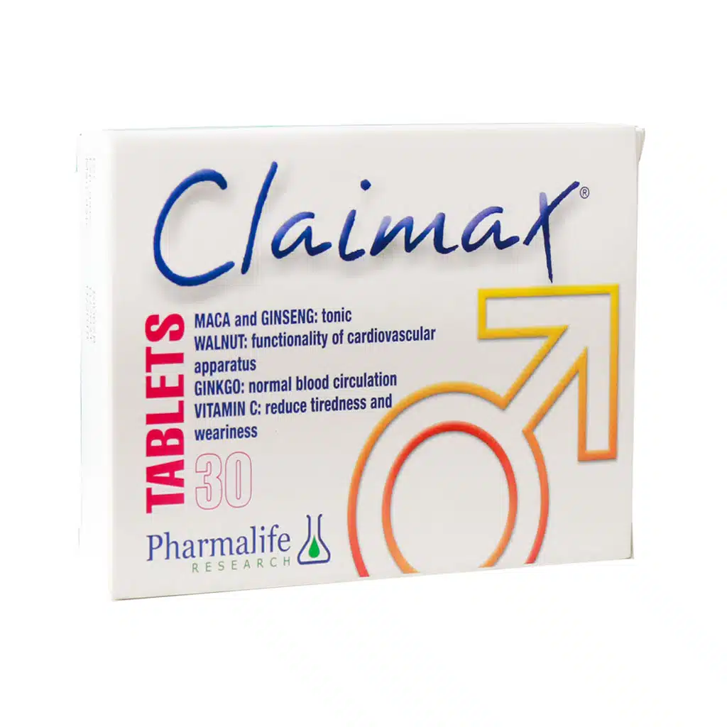 Pharmalife-Claimax-For-Men-30-Tablet-1.jpg.webp قرص کلایماکس فارما لایف تقویت قوای جسمی و میل جنسی آقایان 30 عدد