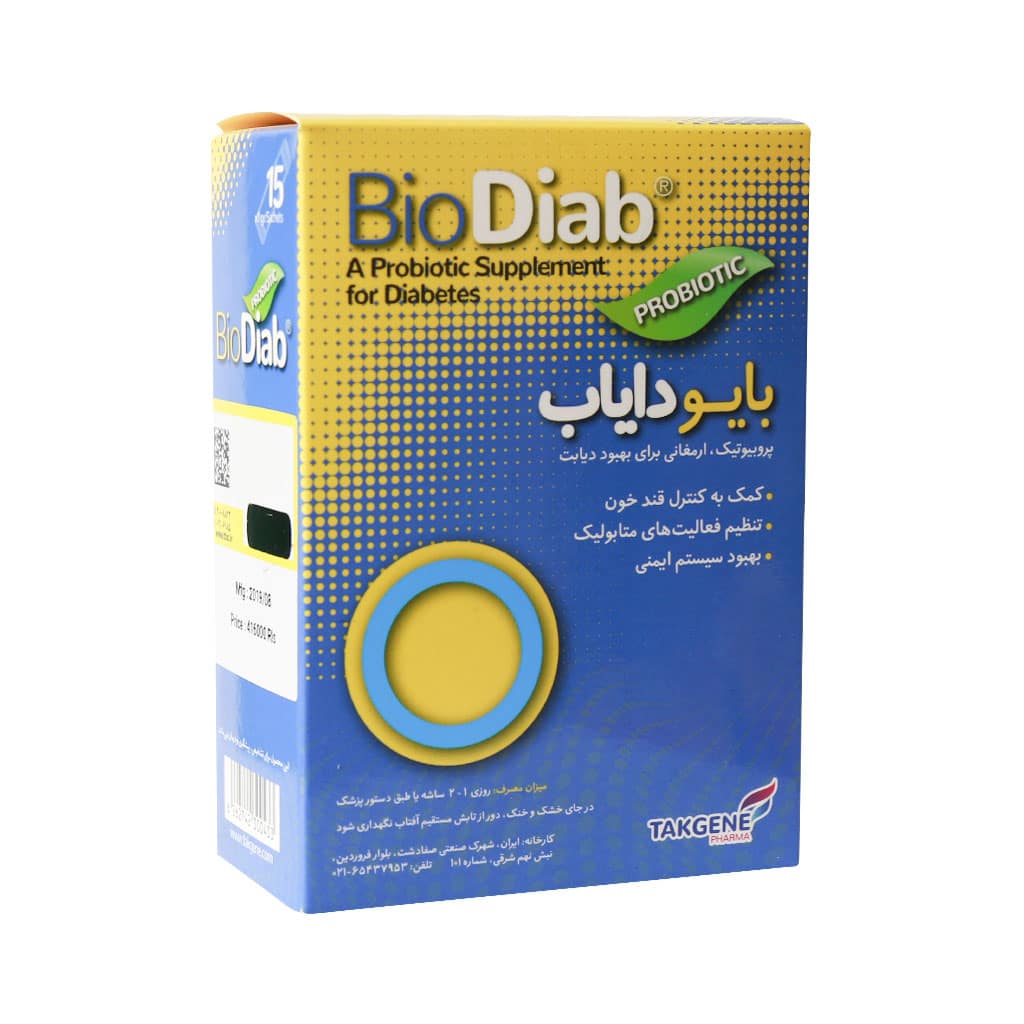 Takgene-Pharma-Bio-Diab-15-Sachets ساشه بایو دایاب تک ژن فارما