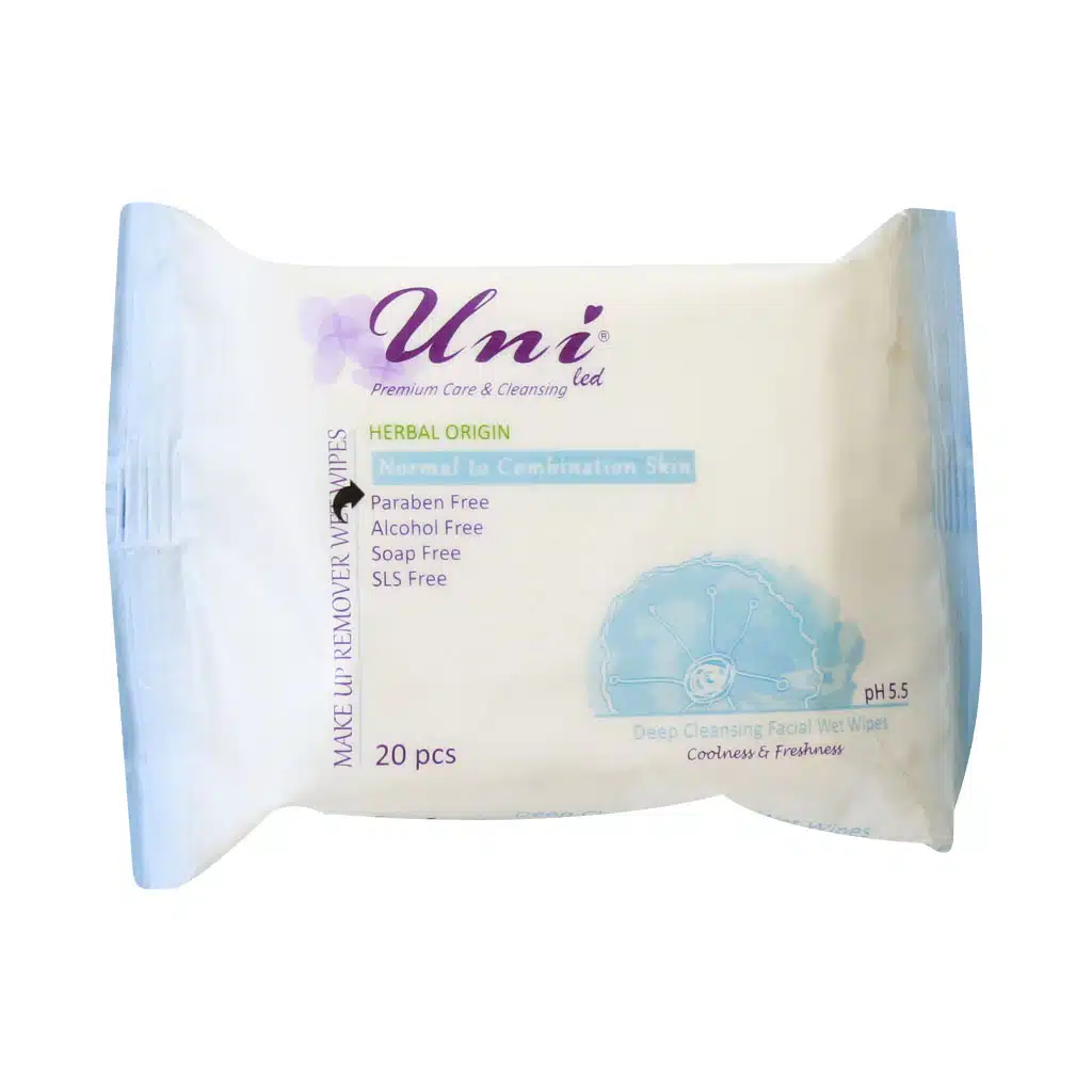 Uni-Led-Deep-Cleansing-Facial-Wet-Wipes-20-Pcs..jpg.webp دستمال مرطوب پاک کننده آرایش یونی لد 20 عدد