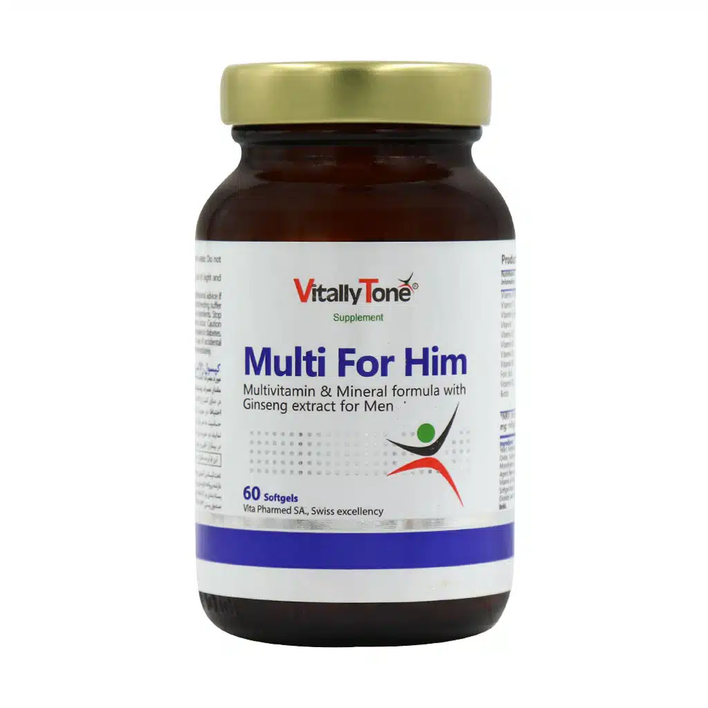 Vitally-Tone-Multi-For-Him-60-Softgels-1.jpg.webp کپسول مولتی فور هیم ویتالی تون