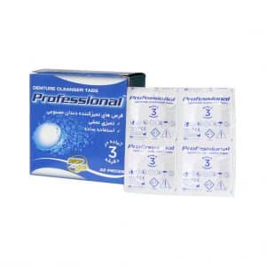 تمیز کننده دندان مصنوعی دراپ اند گو مدل Professional بسته 32 عددی