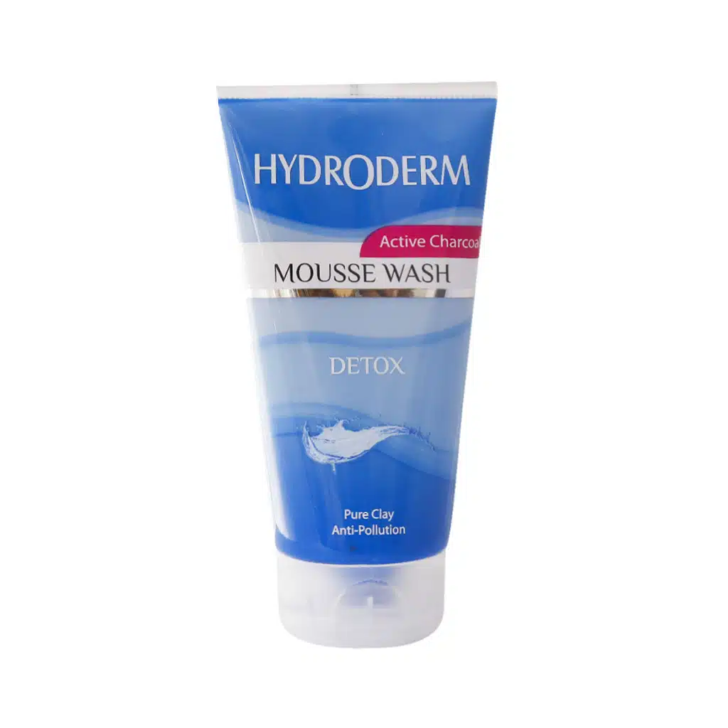 Hydroderm-Active-Charcoal-Mousse-Wash-150-ml.jpg.webp موس واش زغالی پاک کننده عمیق پوست هیدرودرم 150 میلی لیتر