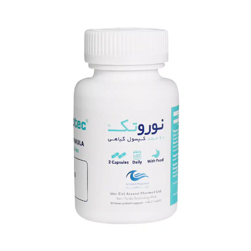 Nano-Hayat-Darou-Neurotec-Capsules.jpg.webp کپسول نوروتک اروند فارمد 60 عدد