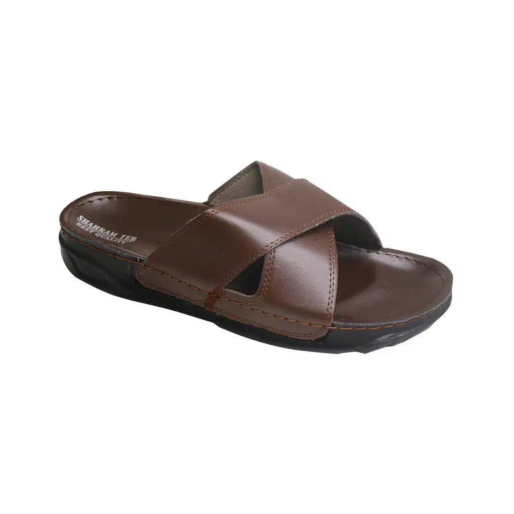 Shahramteb-Men-comfortable-medical-sandals-Model-Salar.jpg.webp صندل طبی قهوه ای مردانه شهرام طب مدل سالار