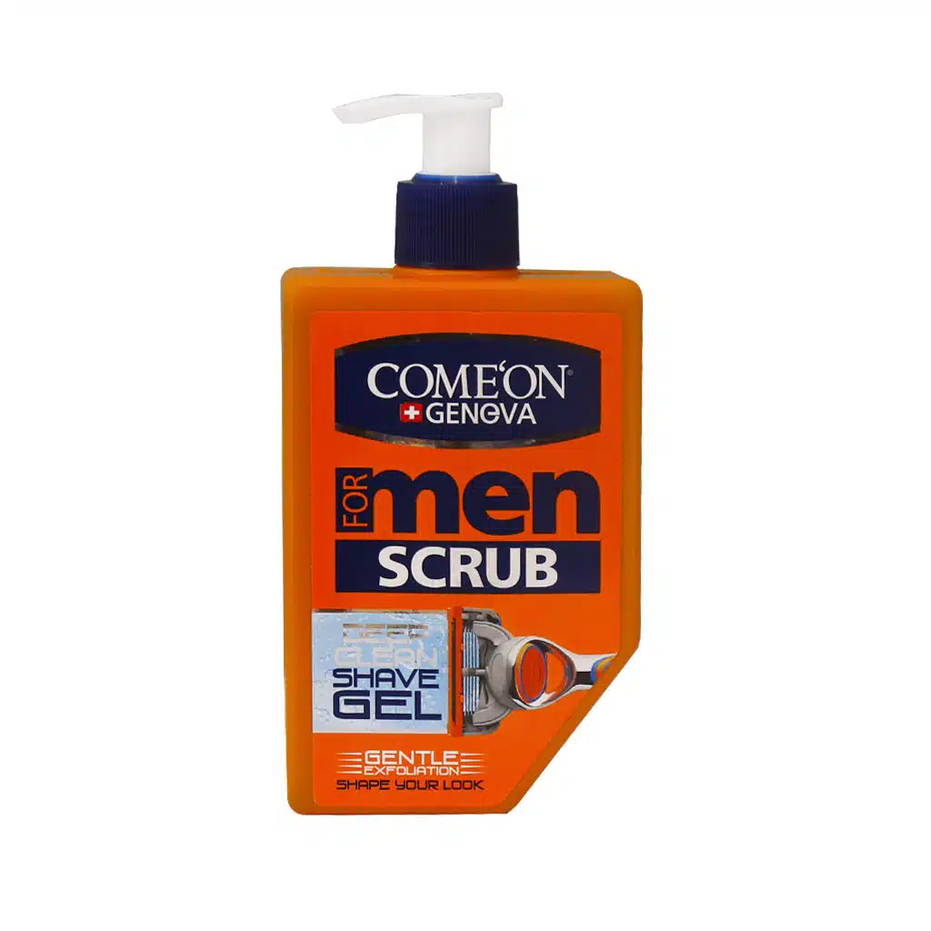 Comeon-Deep-Clean-Shave-Gel-For-Men-260.jpg.webp ژل اصلاح ریش و لایه بردار مردانه کامان مناسب پوست خشک تا نرمال