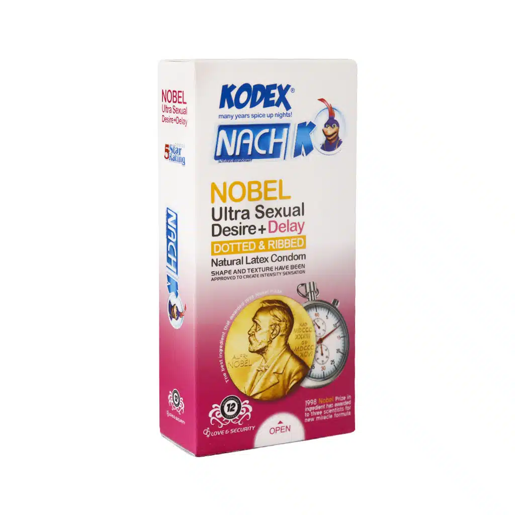 Kodex-Nobel-Ultra-Sexual-Delay-Condom-12-pcs.jpg.webp کاندوم تاخیری نوبل کدکس