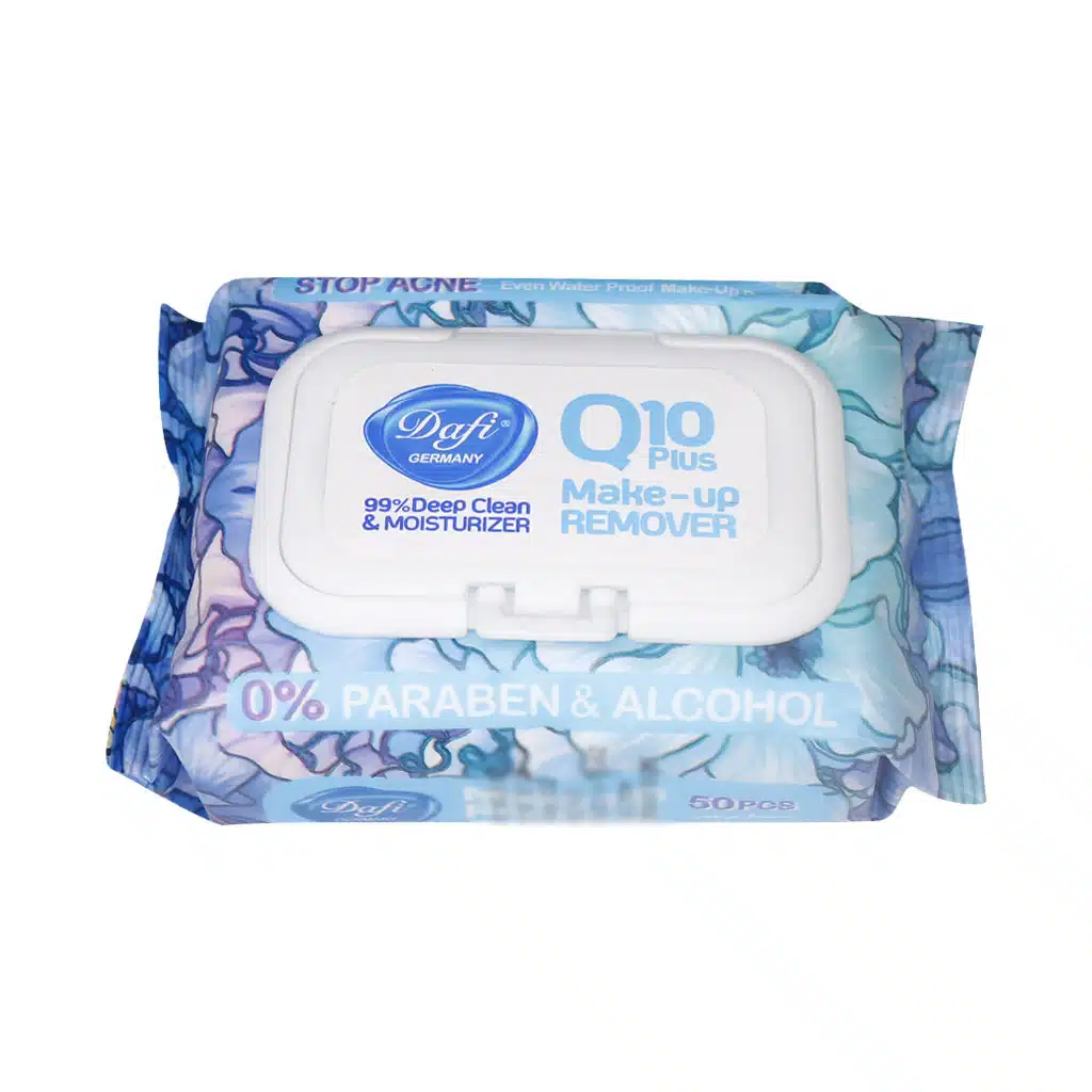 Dafi-Stop-Acne-Make-Up-Remover-50-Pcs.jpg.webp دستمال مرطوب پاک کننده آرایش دافی مدل Stop Acne بسته 50 عددی