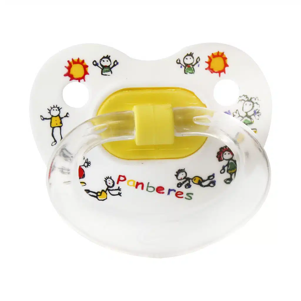Panberes-Silicone-Round-Pacifier-Size-1.jpg.webp پستانک گرد سایز 2 پنبه ریز مخصوص نوزادان 6 تا 18 ماه