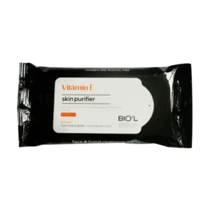 دستمال مرطوب پاک کننده دست و صورت آقایان بیول حاوی ویتامین E بسته 10 عددی