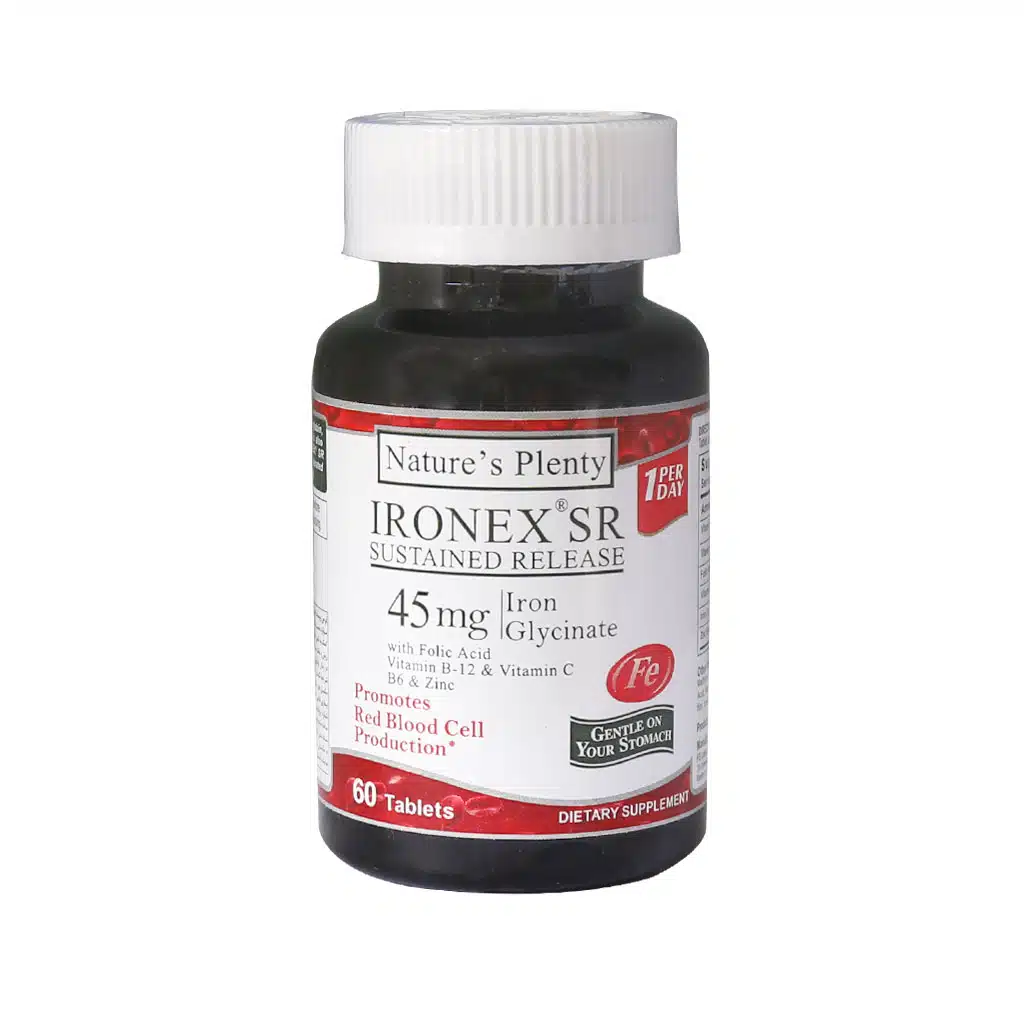 Natures-Plenty-Ironex-SR-60-Tabs.jpg.webp قرص آهن آیرونکس اس آر نیچرز پلنتی 60 عدد