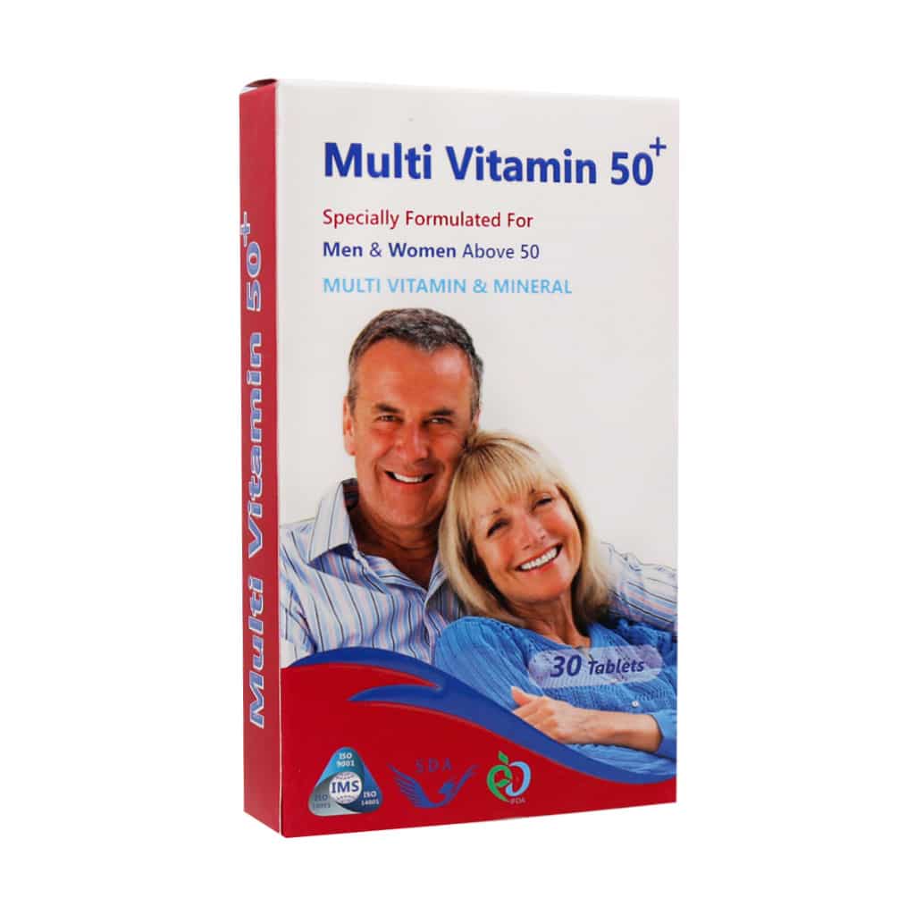 قرص مولتی ویتامین بالای 50 سال ژریات قرص مولتی ویتامین بالای 50 سال ژریاتریک سیمرغ دارو عطار