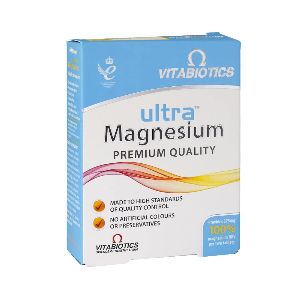 Vitabiotics-Ultra-Magnesium-60-Tabs قرص اولترا منیزیم ویتابیوتیکس