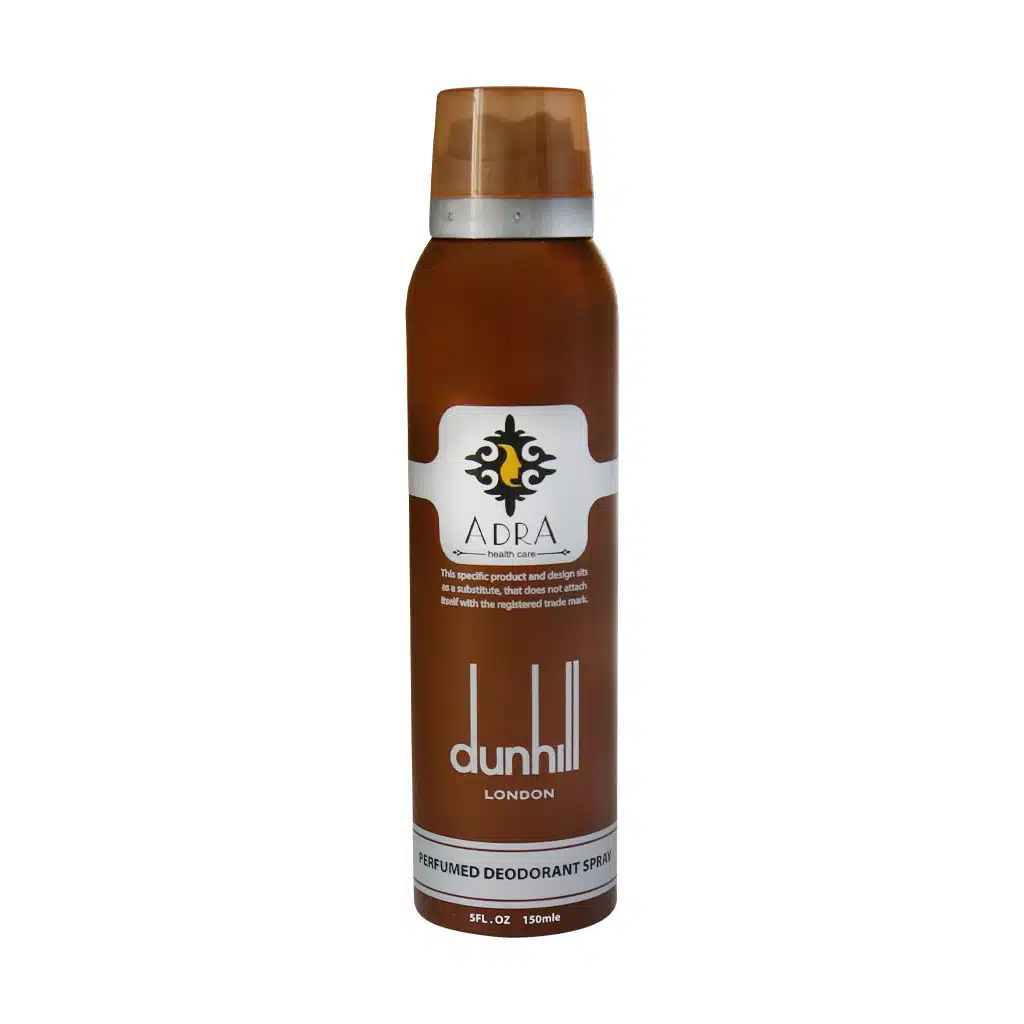 adra-dunhill-spray.jpg.webp اسپری خوشبو کننده بدن مردانه آدرا مدل Dunhill حجم 150 میلی لیتر