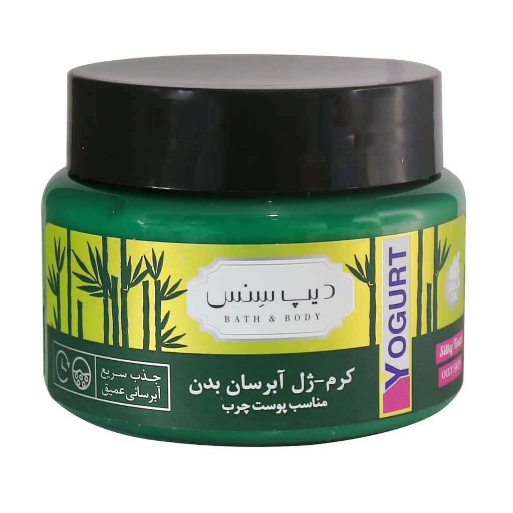 Deep-Sense-Tropical-Fruits-Body-Yogurt-Oily-Skin-250-ml کرم ژل آبرسان دیپ سنس مناسب پوست چرب