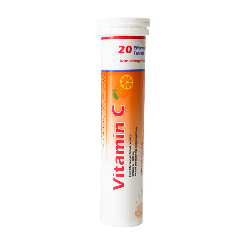 Exir-Vitamin-C-1000-Mg-20-Effervescent-Tablets.jpg.webp قرص جوشان ویتامین C 1000 میلی گرم اکسیر 20 عدد