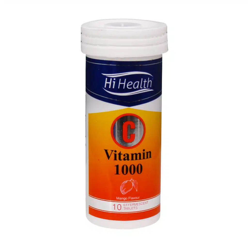 Hi-Health-Vitamin-C-1000-mg-10-Tabs.jpg.webp قرص جوشان ویتامین C 1000 میلی گرم های هلث