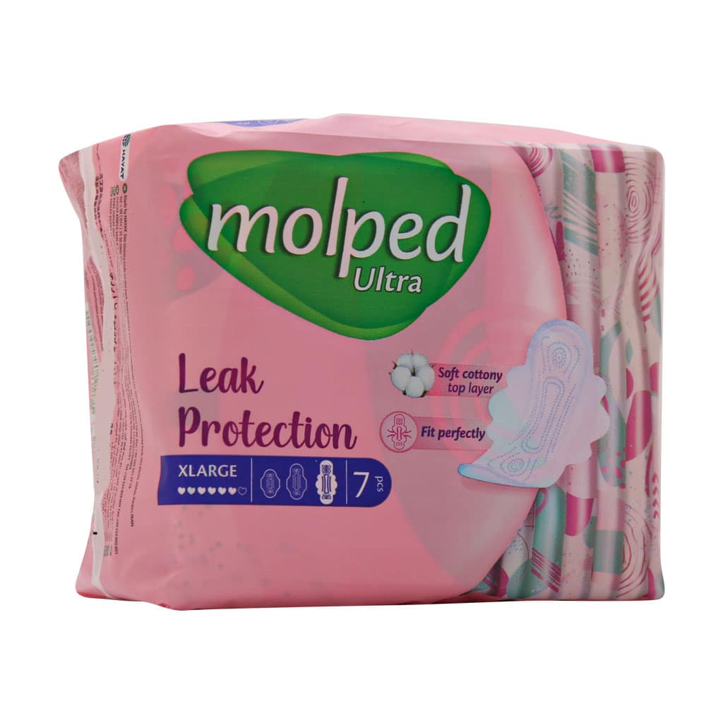 Molped-Ultra-X-Large-Sanitary-Pad-۱۰-Pcs قیمت نوار بهداشتی خیلی بزرگ مولپد سری Ultra