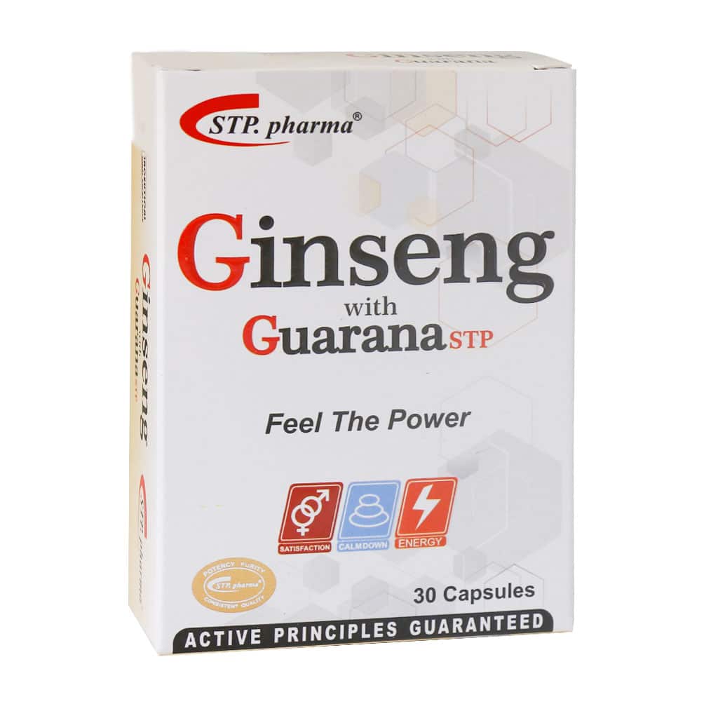STP-Pharma-Ginseng-With-Guarana-30-Caps کپسول جینسینگ گوارانا اس تی پی فارما