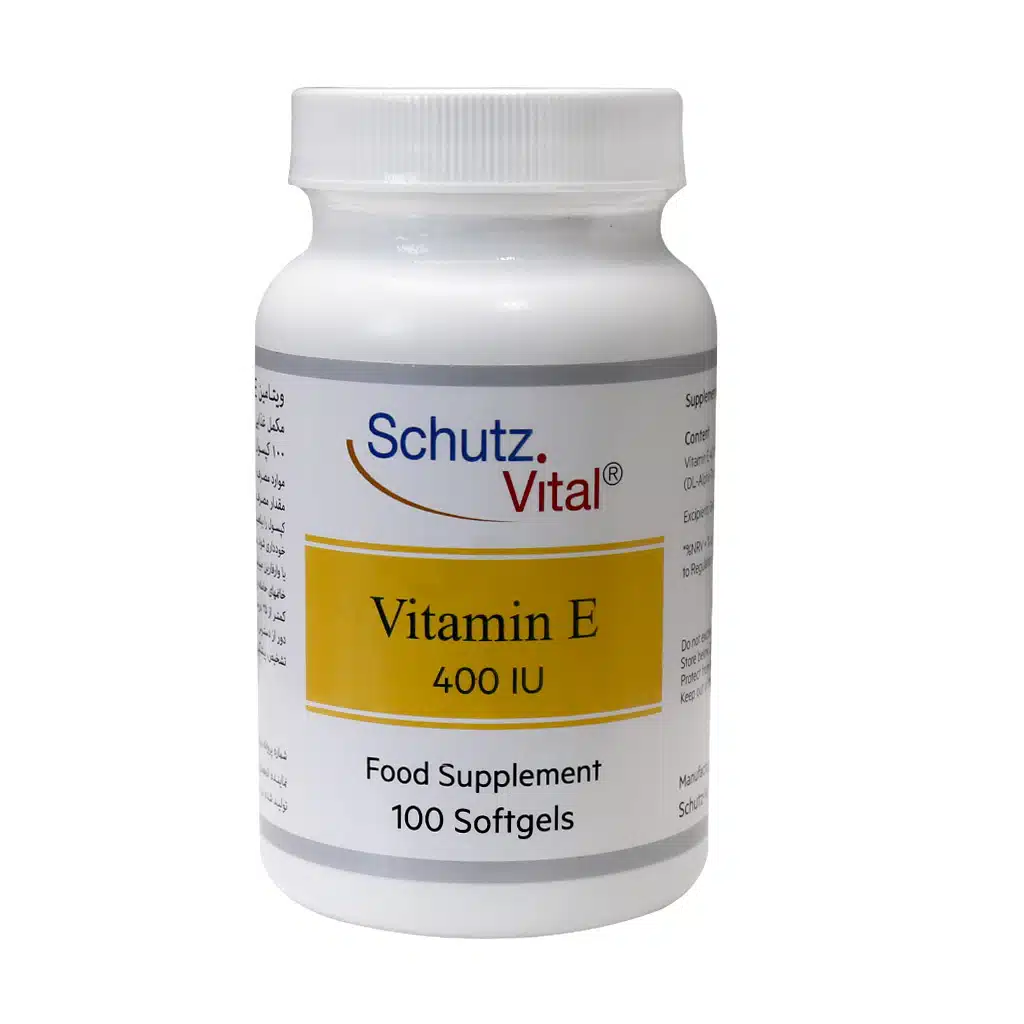 Schutz-Vital-Vitamin-E-400-IU-100-Softgels.jpg.webp سافت ژل ویتامین E 400 واحد شوتس ویتال 100 عدد