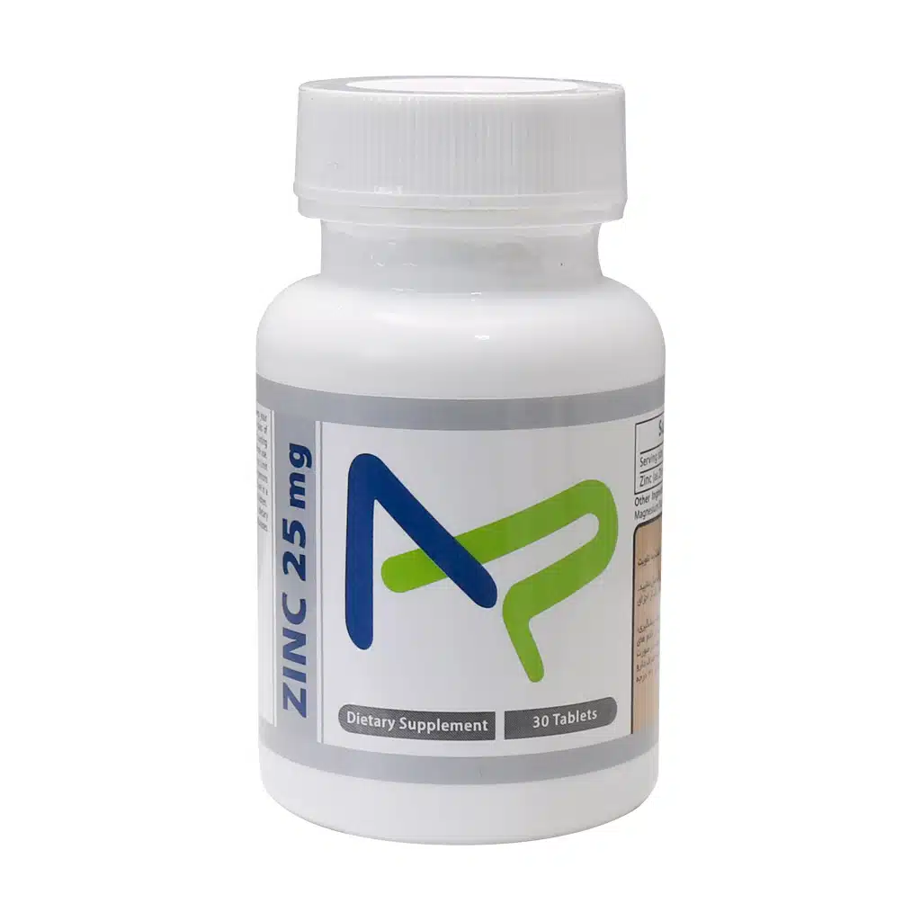 Trade-Forma-Zinc-25-mg-30-Tablets.jpg.webp قرص زینک 25 میلی گرم ترید فورما 30 عدد