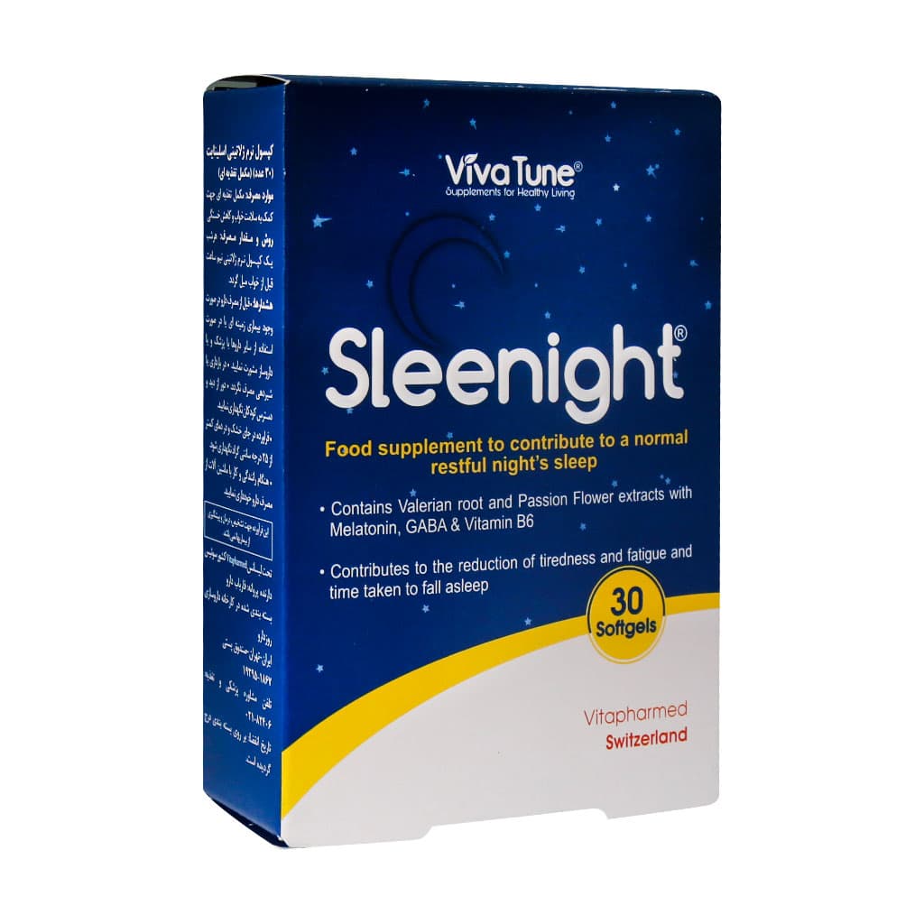 Vivatune-Sleenight-30-Softgels سافت ژل اسلینایت ویواتیون