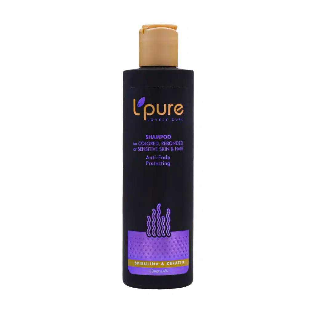 Lpure-Sulfate-Free-Shampoo-230-g-1.jpg.webp شامپو بدون سولفات لپیور مناسب موهای رنگ یا کراتینه شده 230 گرم