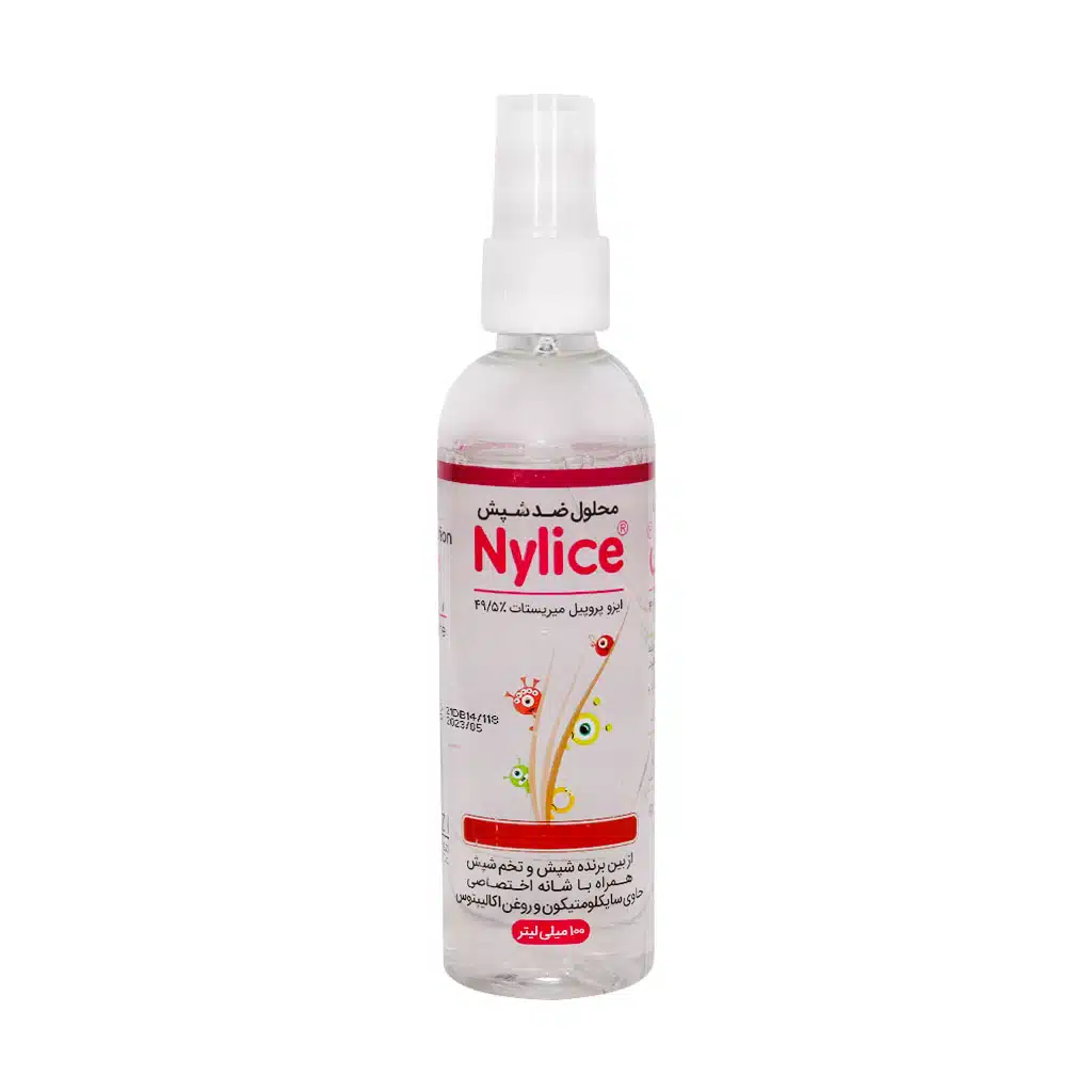 Nylice-Head-Lice-And-Nits-Elimination-Solution-100-ml.jpg.webp محلول ضد شپش نایلیس 100 میلی لیتر