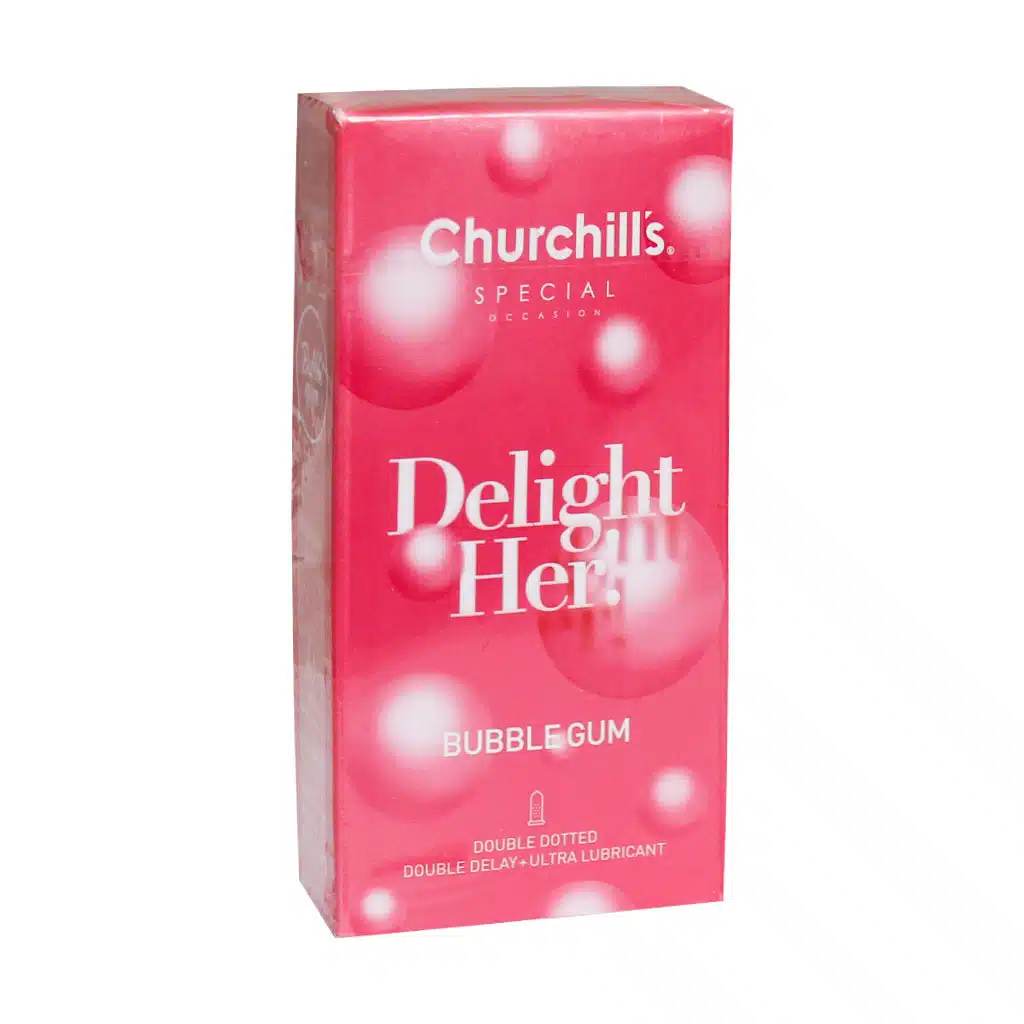 Churchills-Delight-Her-Bubble-Gum-Condoms.jpg.webp کاندوم دیلایت هر چرچیلز با اسانس آدامس بادکنکی 12 عدد