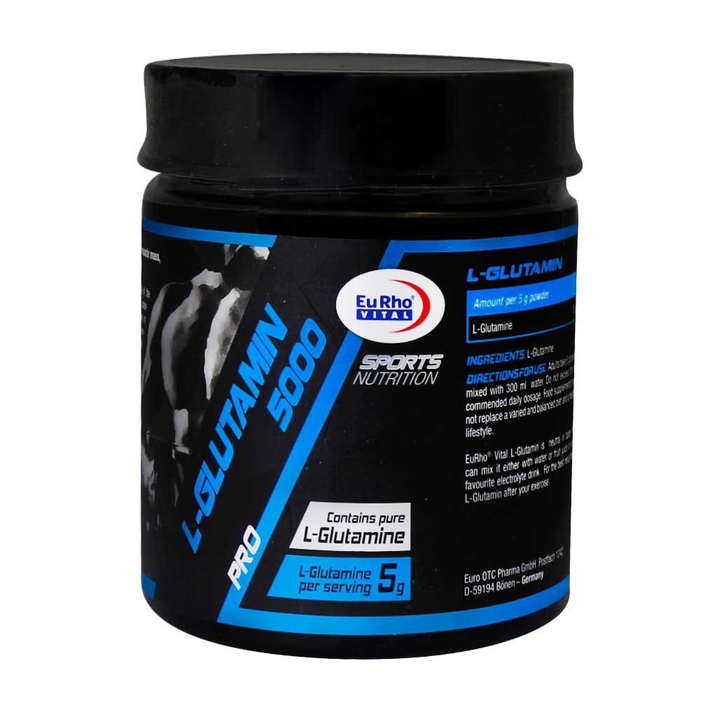 Eurho-Vital-L-Glutamin-5000-Powder-300-g پودر ال گلوتامین 5000 یوروویتال