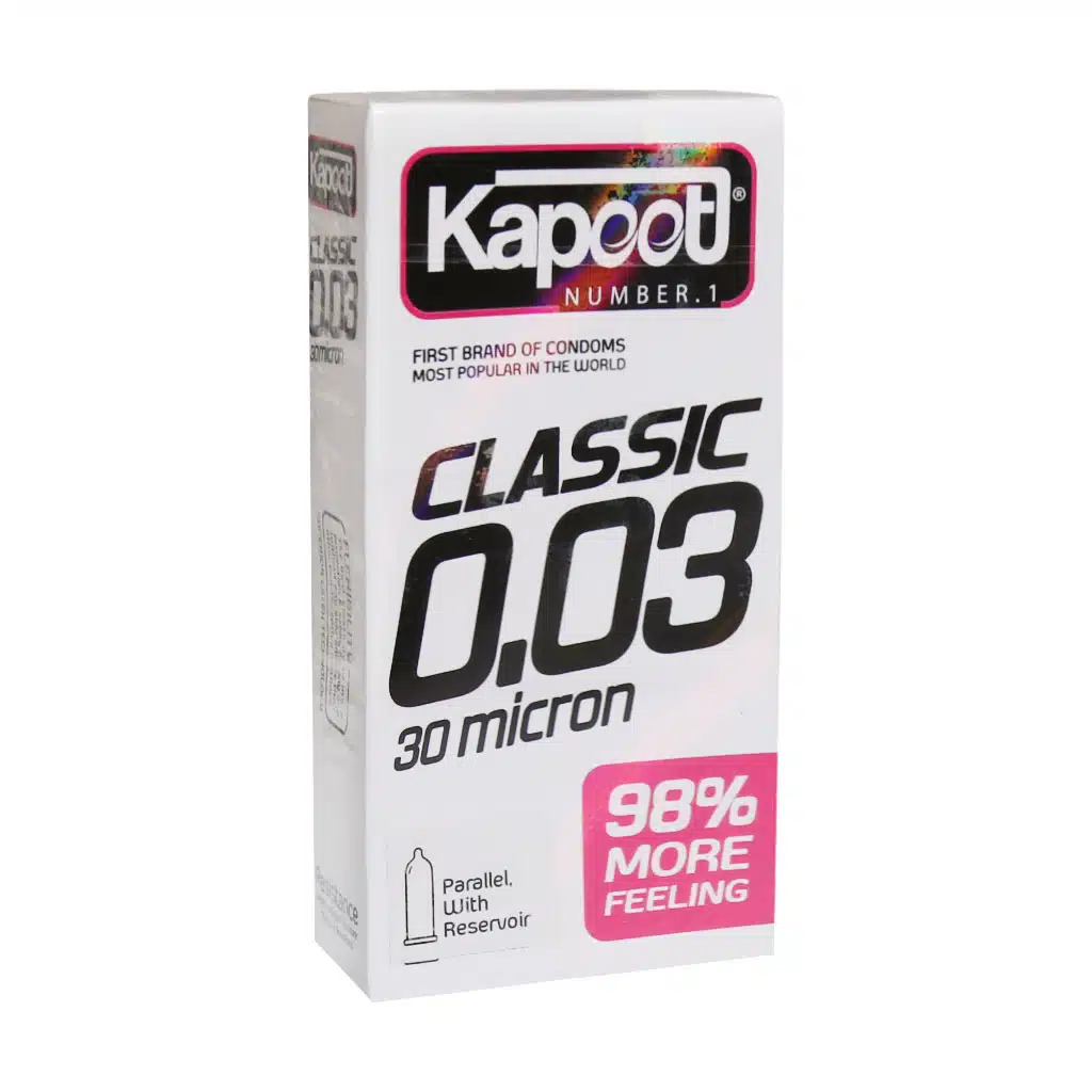 Kapoot-Classic-30-Micron-Condoms-12-Pcs.jpg.webp کاندوم فوق العاده نازک 30 میکرون کاپوت