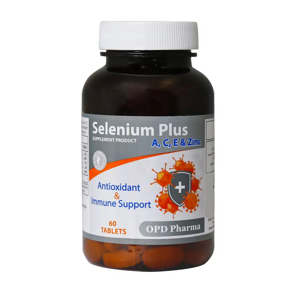 OPD-Pharma-Selenium-Plus-60-Tablets.jpg.webp قرص سلنیوم پلاس او پی دی فارما 60 عدد