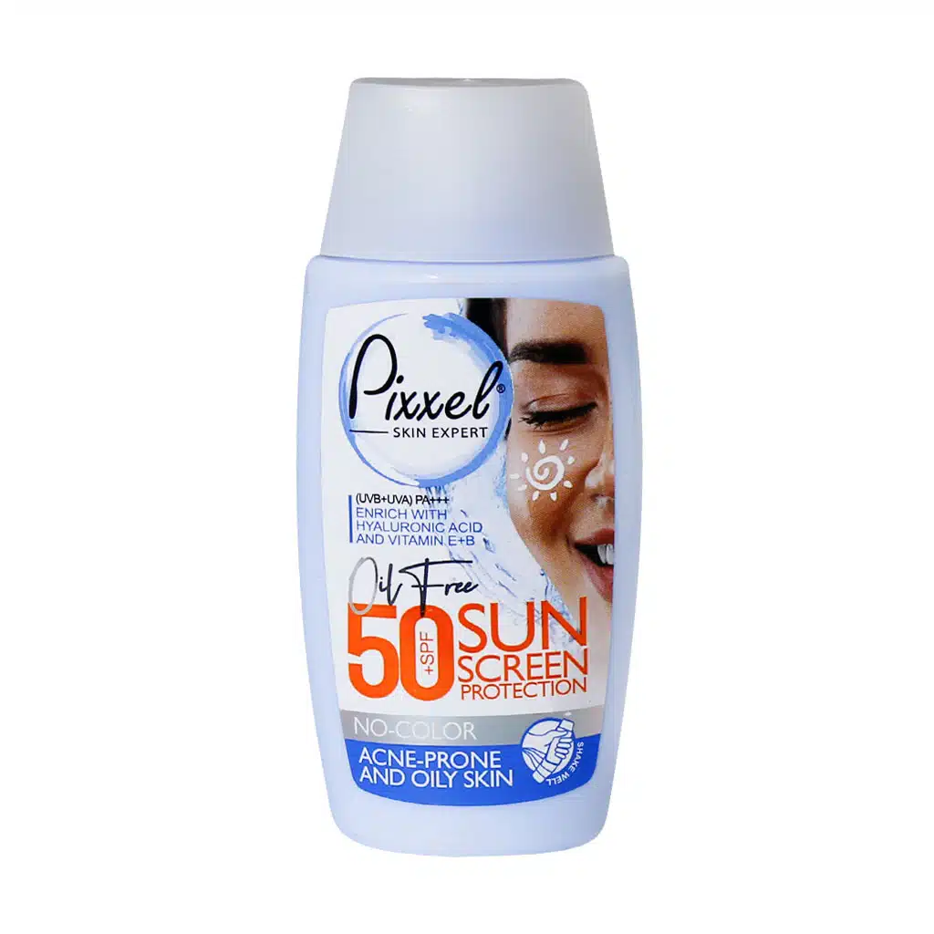 Pixel-SPF50-Sunscreen-Cream-For-Oily-Skin-50-ml.jpg.webp کرم ضد آفتاب SPF50 پیکسل مناسب پوست چرب و جوش دار 50 میلی لیتر