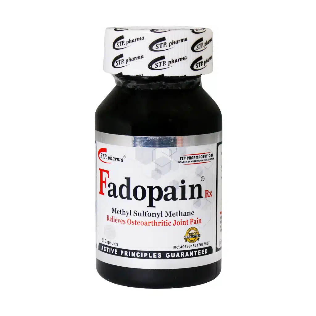 STP-Pharma-Fadopain-RX-30-Capsules.jpg.webp کپسول فیدوپین آرایکس اس تی پی فارما 30 عدد