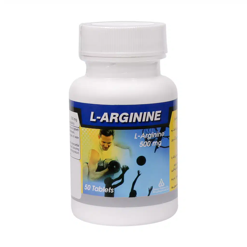 Dana-L-Arginine-500-mg-50-Tabs.jpg.webp قرص ال آرژنین 500 میلی گرم دانا 50 عدد