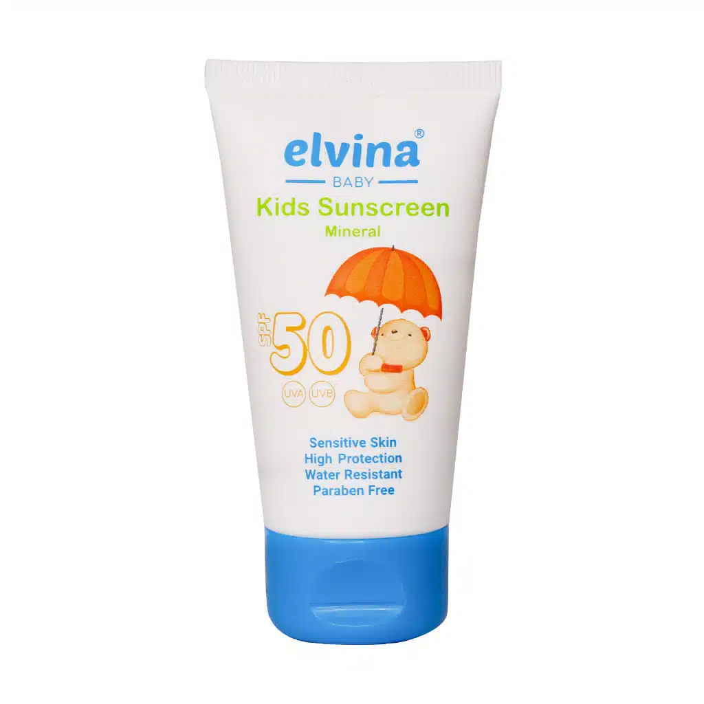 Elvina-Kids-Sunscreen-Mineral-40-ml.jpg.webp کرم ضد آفتاب کودک مینرال الوینا 40 میلی لیتر
