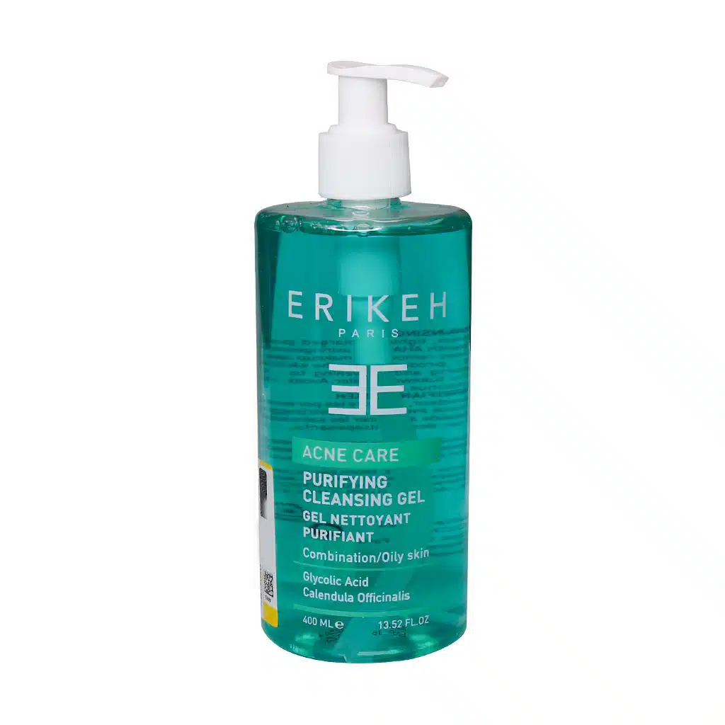 Erikeh-Purifying-Cleansing-Gel-400-ml.jpg.webp ژل پمپی پاک کننده و کنترل چربی پوست اریکه 400 میلی لیتر