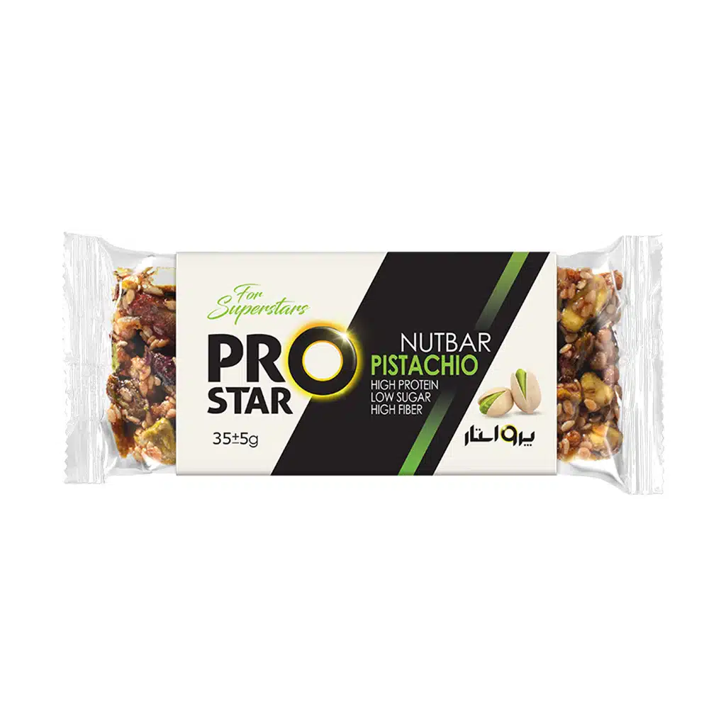 Pro-Star-Nutbar-Pistachio-1.jpg.webp نات بار پسته فشرده پرو استار 45 گرم
