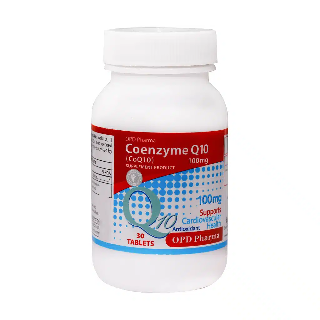 OPD-Pharma-Coenzyme-Q10-100-mg-30-Tablets.jpg.webp قرص کوآنزیم کیوتن 100 میلی گرم او پی دی فارما 30 عدد