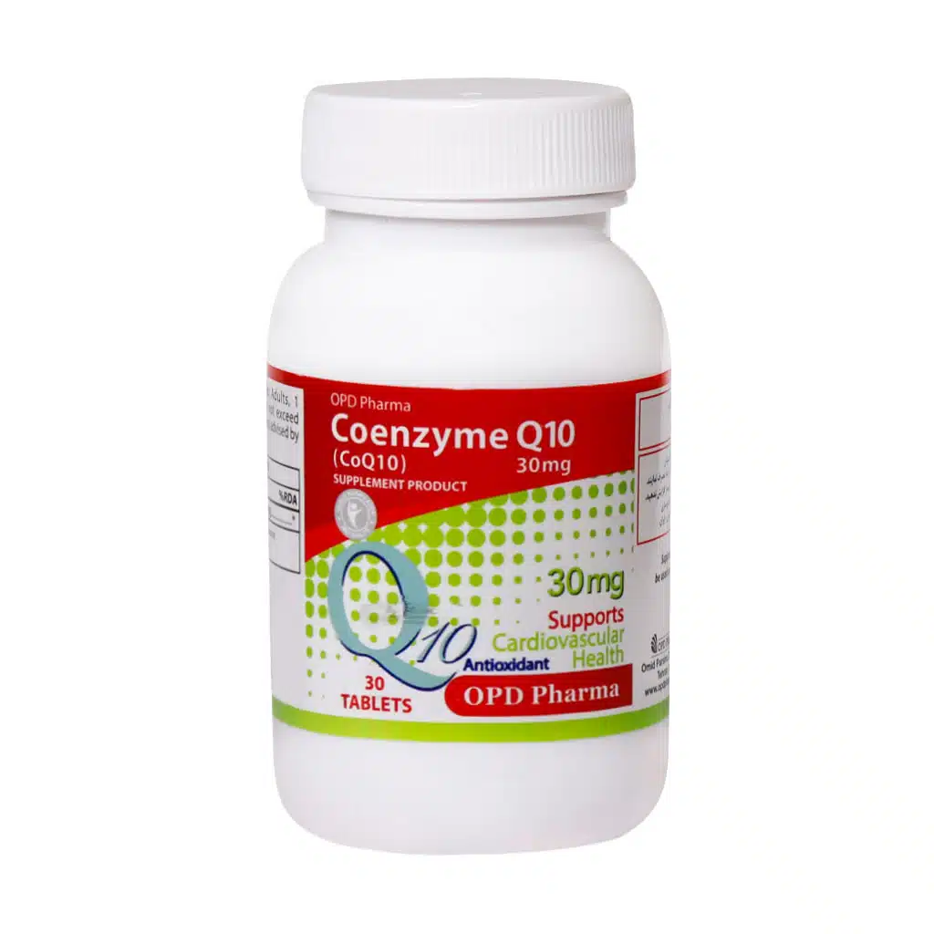 OPD-Pharma-Coenzyme-Q10-30-Tablet.jpg.webp قرص کوآنزیم کیوتن 30 میلی گرم او پی دی فارما 30 عدد