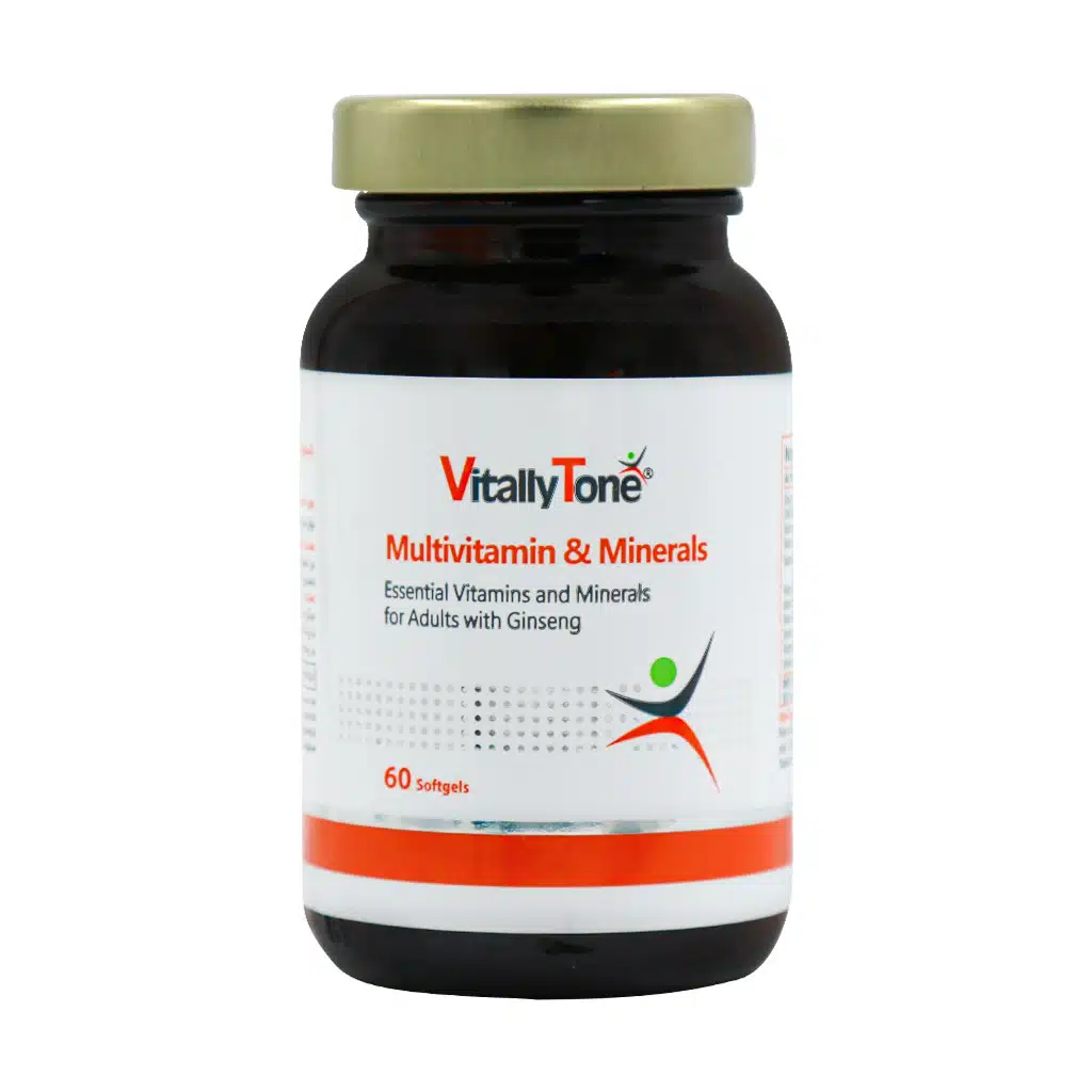 Vitally-Tone-Multivitamin-And-Minerals-Capsules.jpg.webp کپسول ژلاتینی نرم مولتی ویتامین و مینرال ویتالی تون