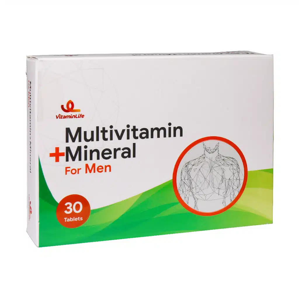 Vitamin-Life-Multivitamin-Mineral-For-Men-30-Tabs.jpg.webp قرص مولتی ویتامین و مینرال ویتامین لایف مخصوص آقایان 30 عدد