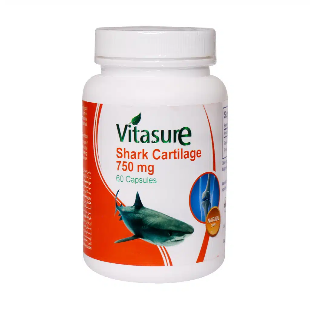 Vitasure-Shark-Cartilage-750-mg.jpg.webp کپسول شارک کارتیلاج 750 میلی گرم ویتاشور 60 عدد