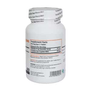 قرص ویتامین C و لیزین 500 میلی گرم برونسون