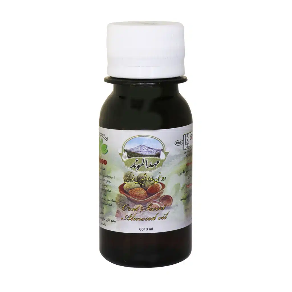 Mahdaru-Mahdalmond-Sweet-Food-Almond-Oil-60-ml.jpg.webp روغن بادام شیرین خوراکی مهد الموند مهدارو 60 میلی لیتر