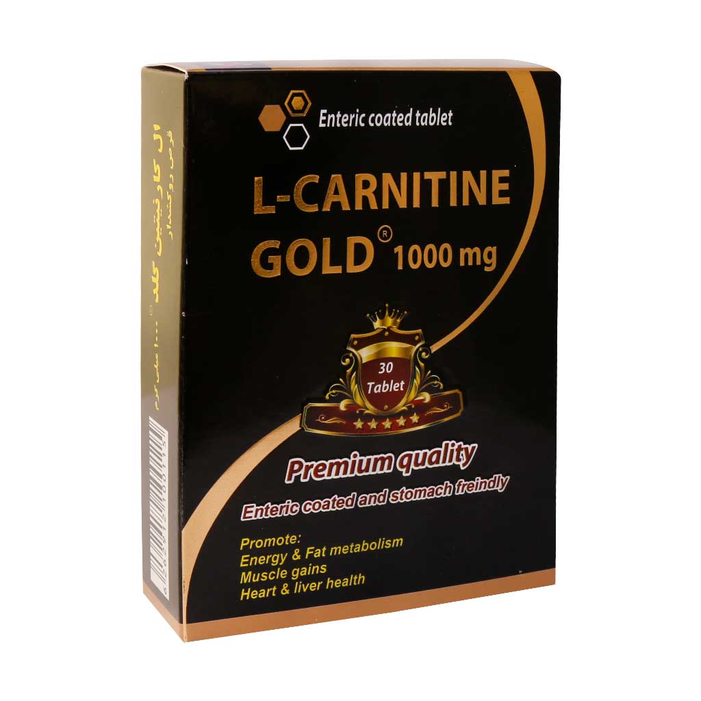 Multi-Normal-L-Carnitine-Gold-1000-mg-30-Tablets قرص ال کارنیتین گلد 1000 میلی گرم مولتی نرمال